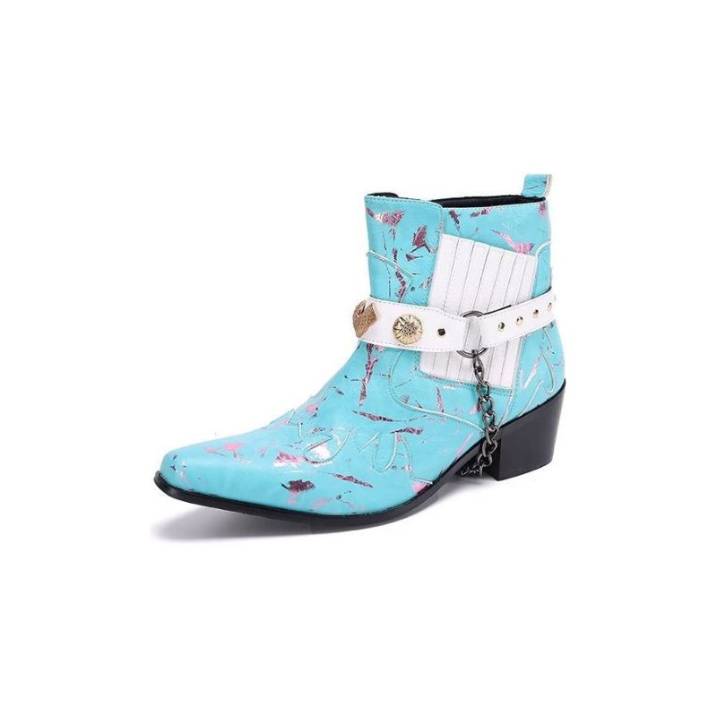 Herrestøvler Exotic Statement Dress Boots - Blå