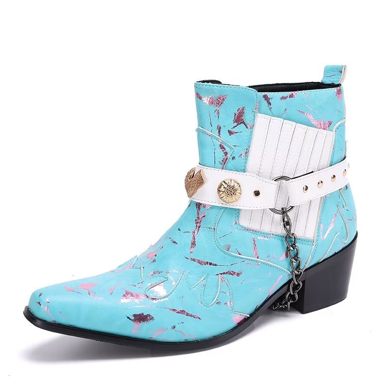 Herrestøvler Exotic Statement Dress Boots - Blå