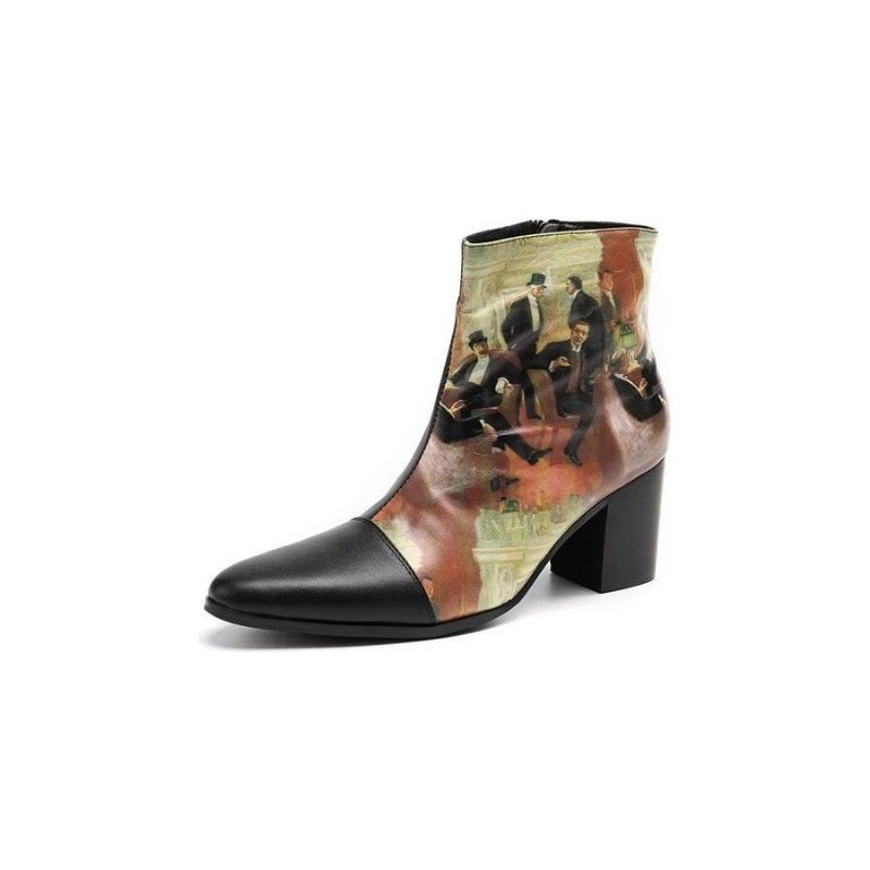 Herrestøvler Exotic Texture Elegant Dress Boots