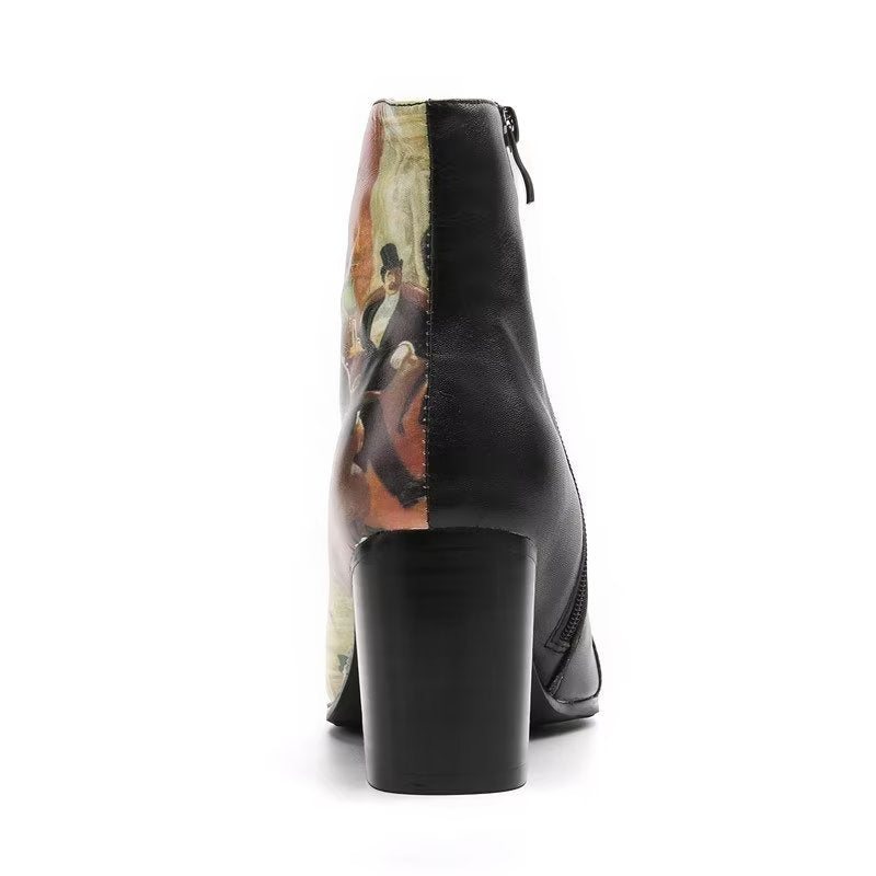 Herrestøvler Exotic Texture Elegant Dress Boots - Eksotisk