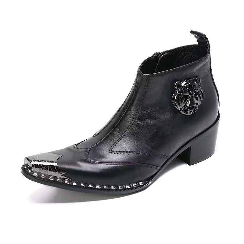 Herrestøvler Leather Chic Dress Boots - Svart