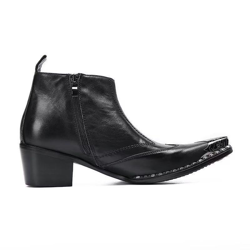 Herrestøvler Leather Chic Dress Boots - Svart