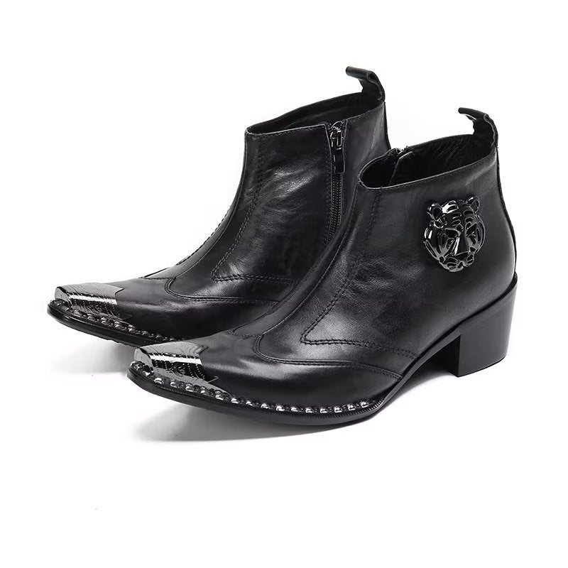 Herrestøvler Leather Chic Dress Boots - Svart