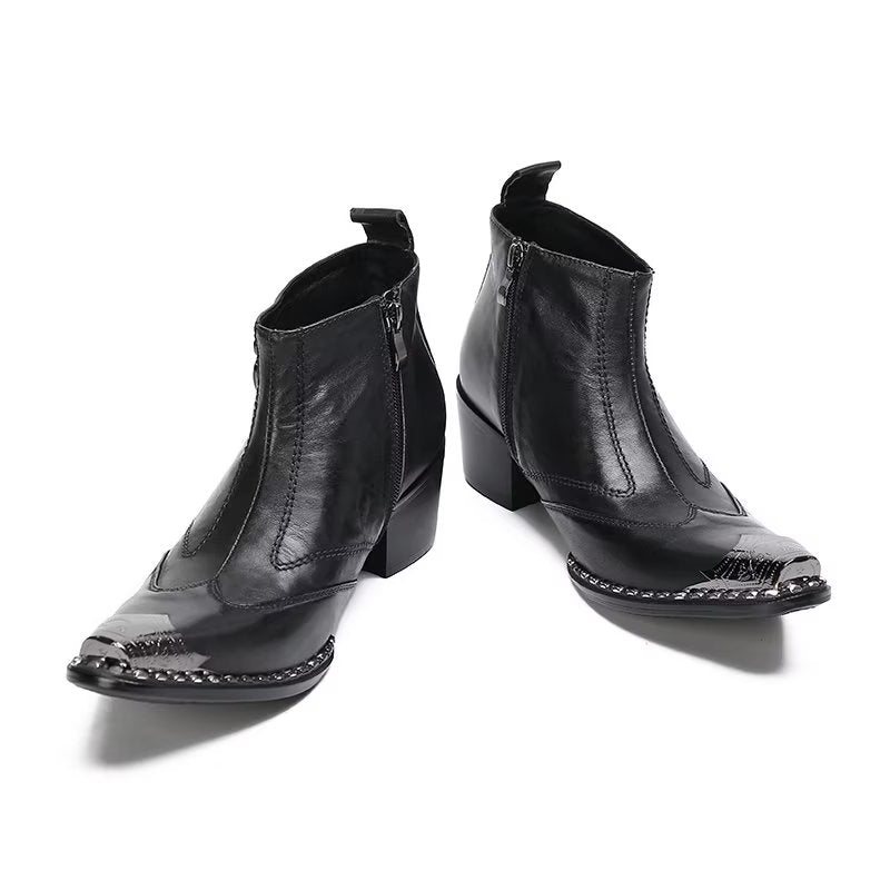 Herrestøvler Leather Chic Dress Boots - Svart