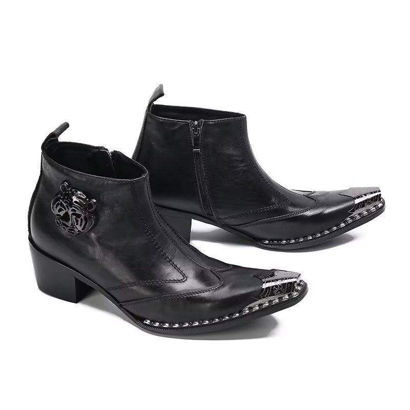 Herrestøvler Leather Chic Dress Boots - Svart