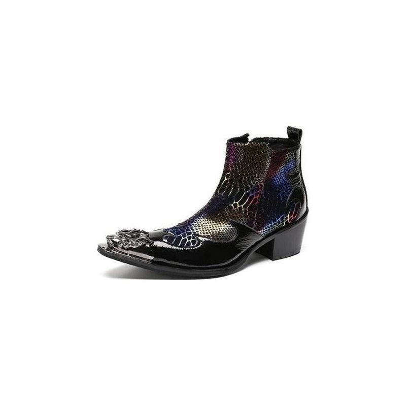 Herrestøvler Serpent Style Leather Dress Loafers - Flerfarget