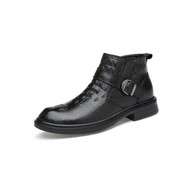 Herrestøvler Skinn Alligator Pels Slip-on Boots