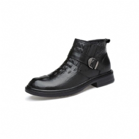 Herrestøvler Skinn Alligator Pels Slip-on Boots