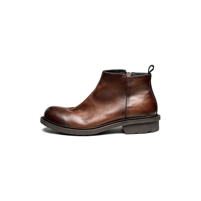 Herrestøvletter Chic Slip On Ankel Boots - Kaffe