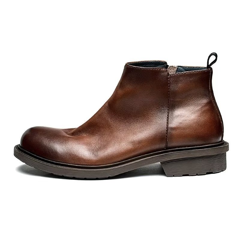 Herrestøvletter Chic Slip On Ankel Boots - Kaffe