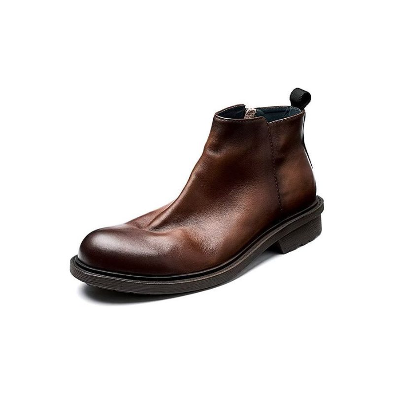 Herrestøvletter Chic Slip On Ankel Boots - Kaffe