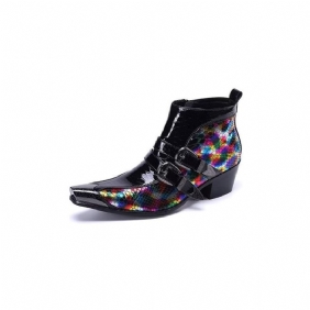 Herrestøvletter Exotic Elegance Leather Ankel Boots