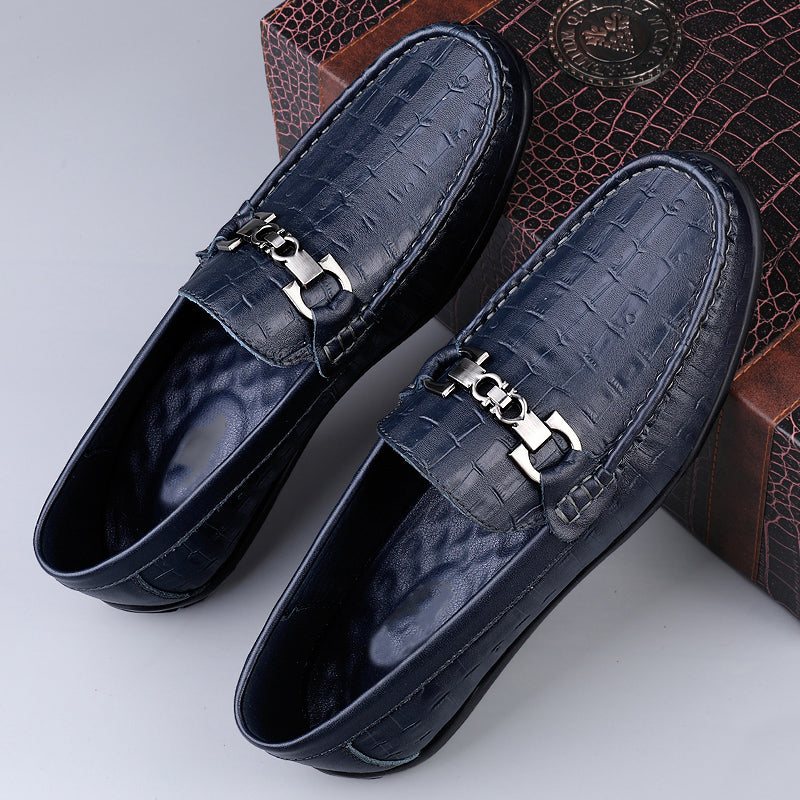 Loafers For Herre Modish Croctex Slip-on Driving - Blå