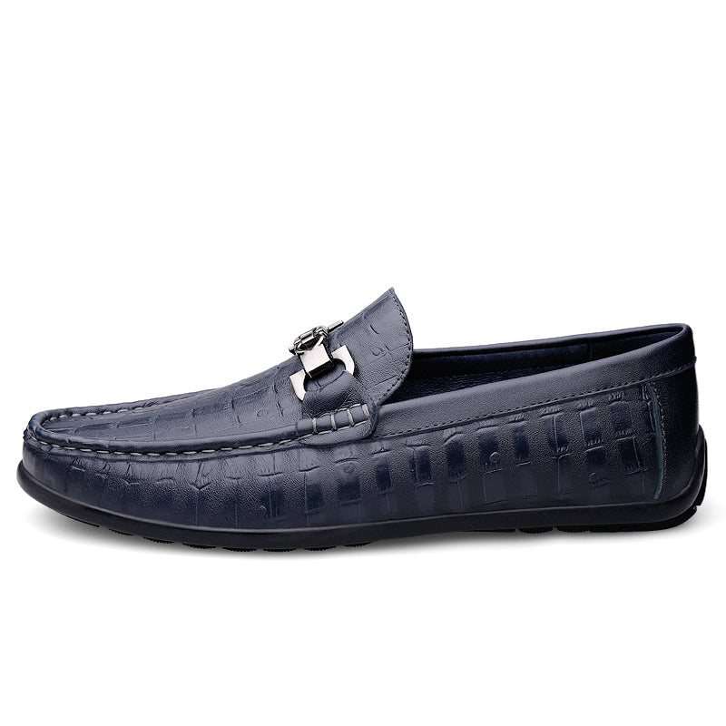 Loafers For Herre Modish Croctex Slip-on Driving - Blå