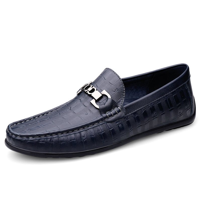 Loafers For Herre Modish Croctex Slip-on Driving - Blå