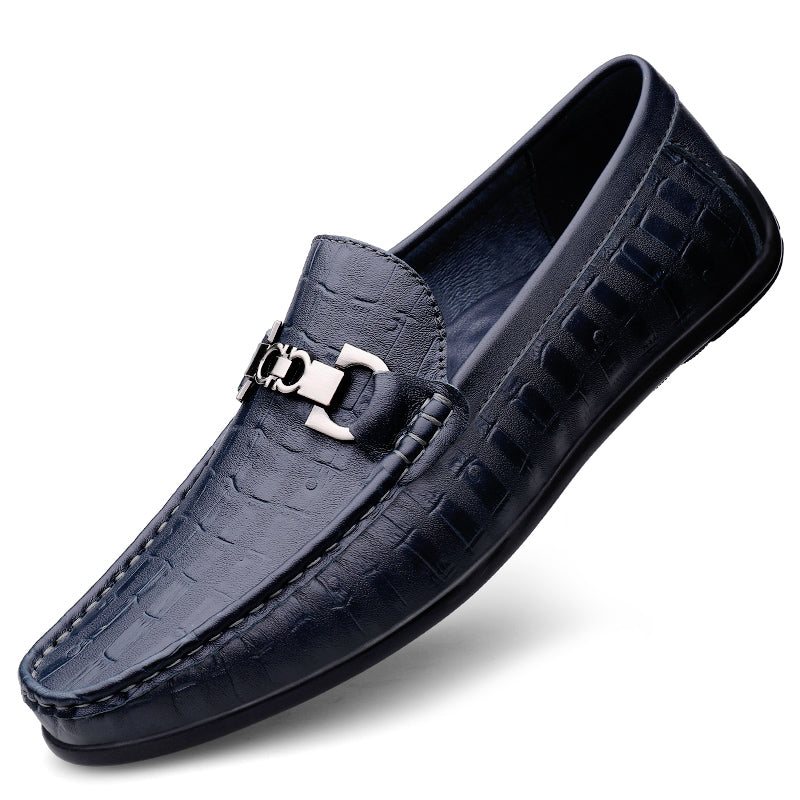 Loafers For Herre Modish Croctex Slip-on Driving - Blå