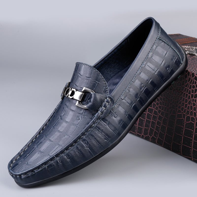 Loafers For Herre Modish Croctex Slip-on Driving - Blå