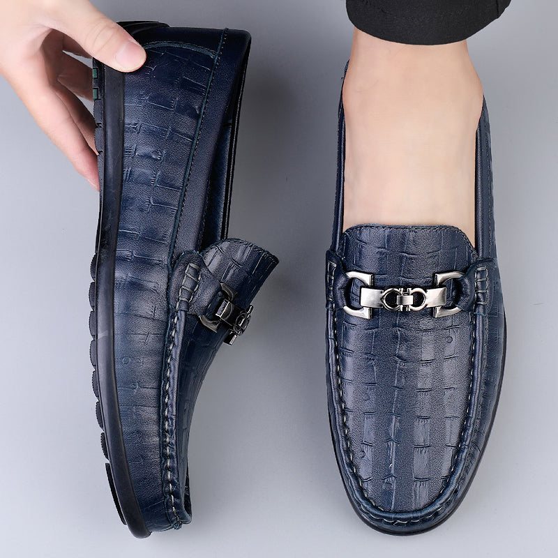 Loafers For Herre Modish Croctex Slip-on Driving - Blå