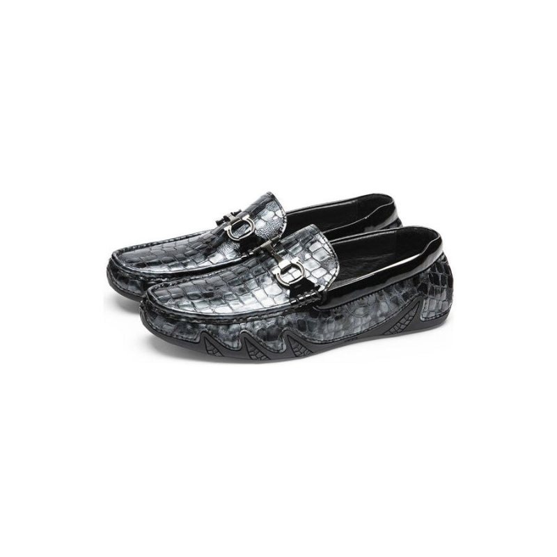 Loafers Herre Alligator Slip-on - Blå