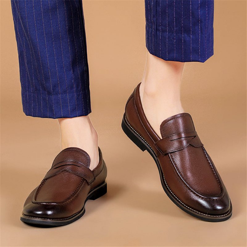 Loafers Herre Bryllup Loafer Sko - Kaffe