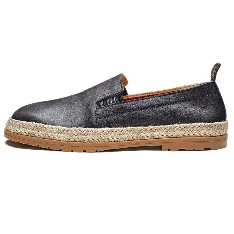 Loafers Herre Cow Leather Slip-on - Sort