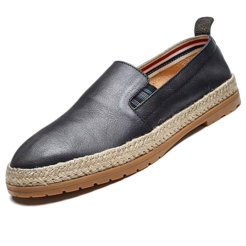 Loafers Herre Cow Leather Slip-on - Sort