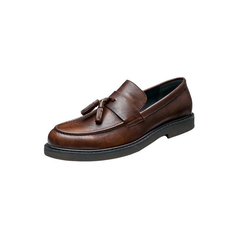 Loafers Herre Cow Leather Slip On - Kaffe