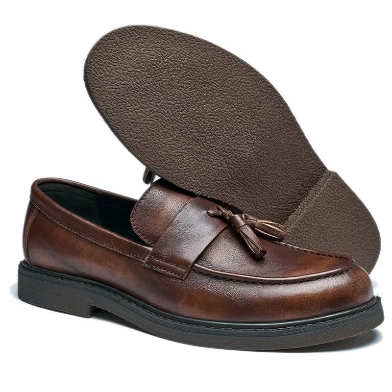 Loafers Herre Cow Leather Slip On - Kaffe