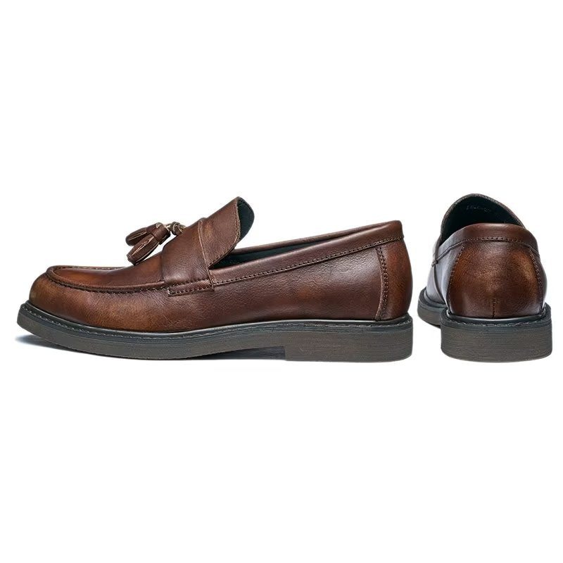 Loafers Herre Cow Leather Slip On - Kaffe