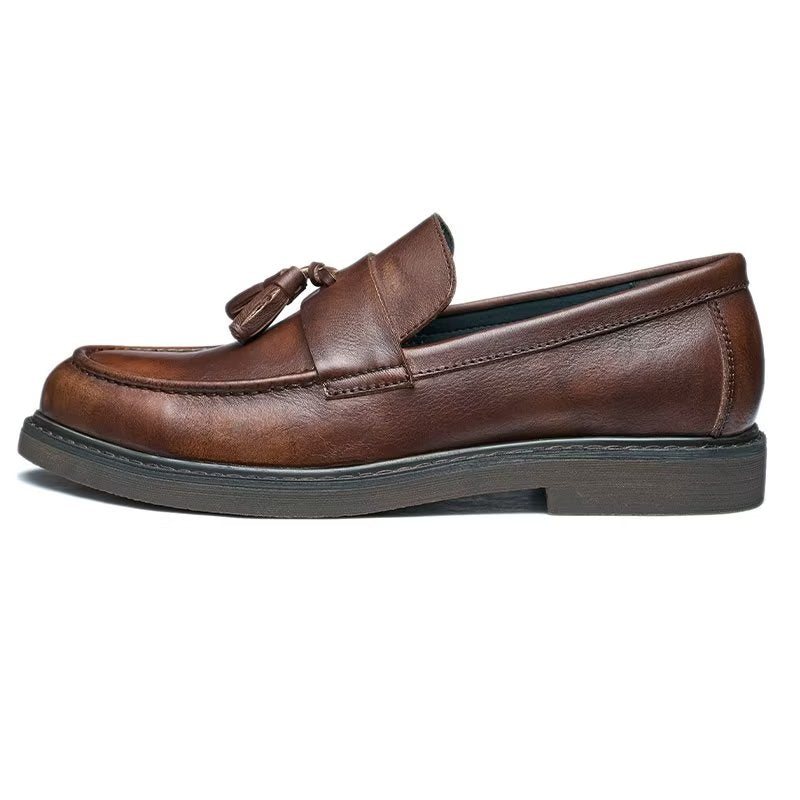 Loafers Herre Cow Leather Slip On - Kaffe