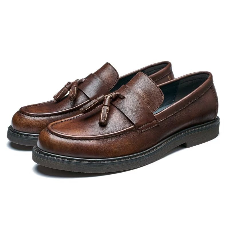 Loafers Herre Cow Leather Slip On - Kaffe