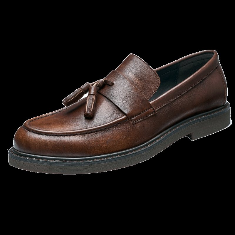 Loafers Herre Cow Leather Slip On - Kaffe