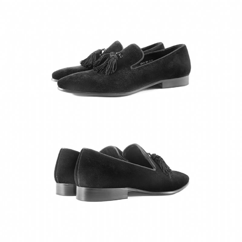 Loafers Herre Cow Leather Slip-on - Svart