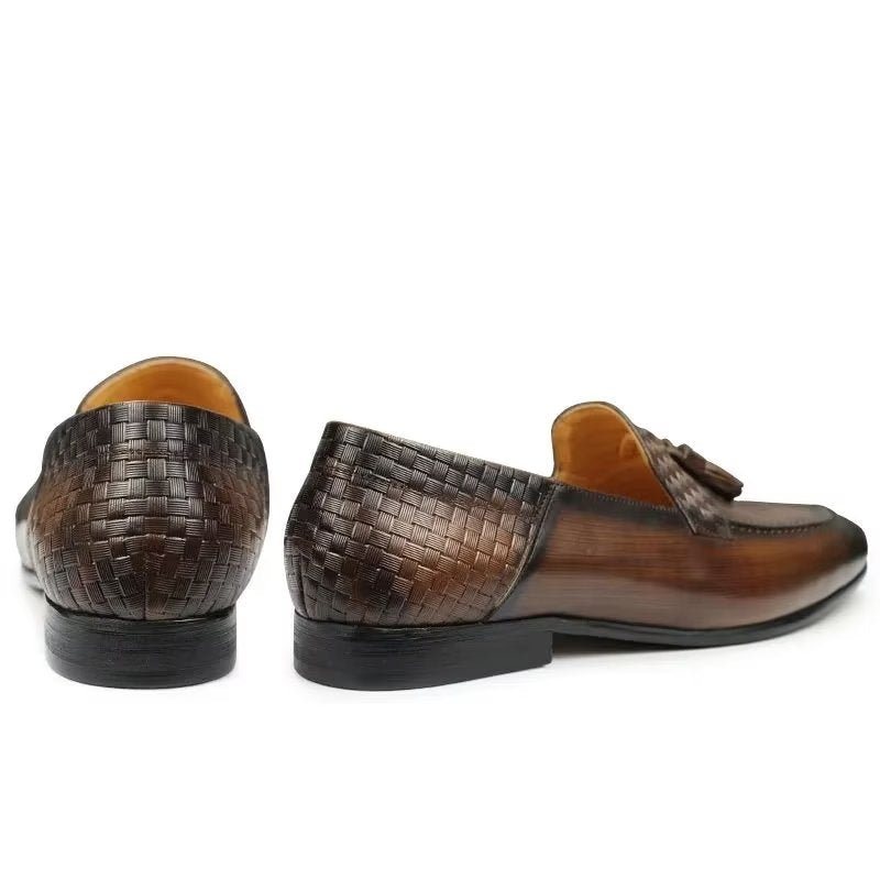 Loafers Herre Croc-mønster Chic Slip On - Kaffe