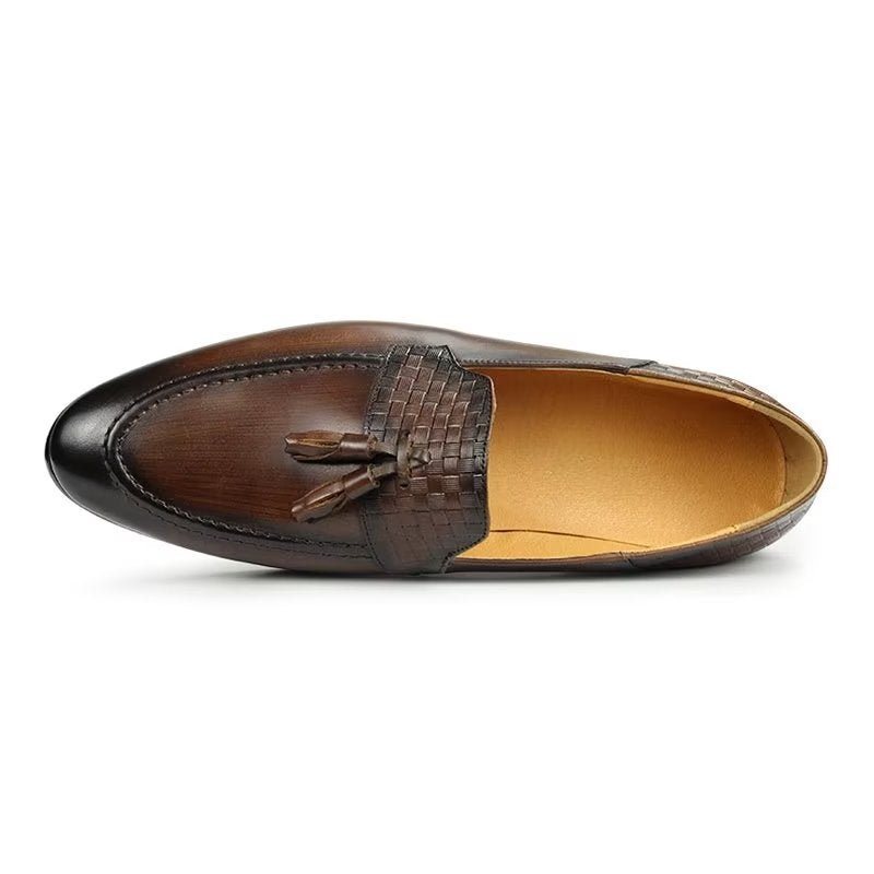 Loafers Herre Croc-mønster Chic Slip On - Kaffe