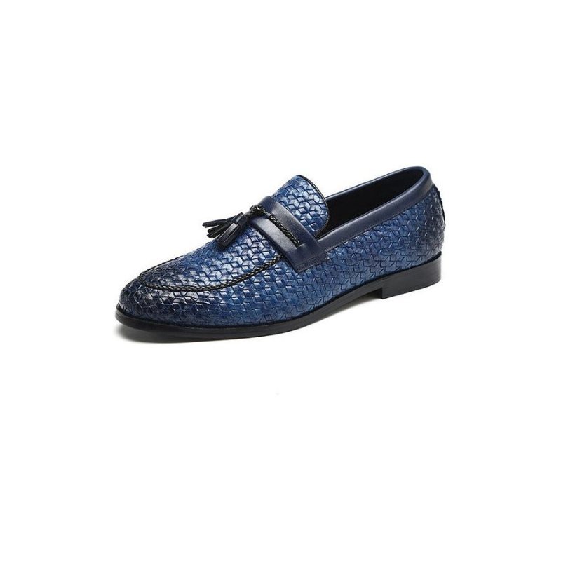 Loafers Herre Dusk Elegant Skinnspenne Bryllupssko - Blå