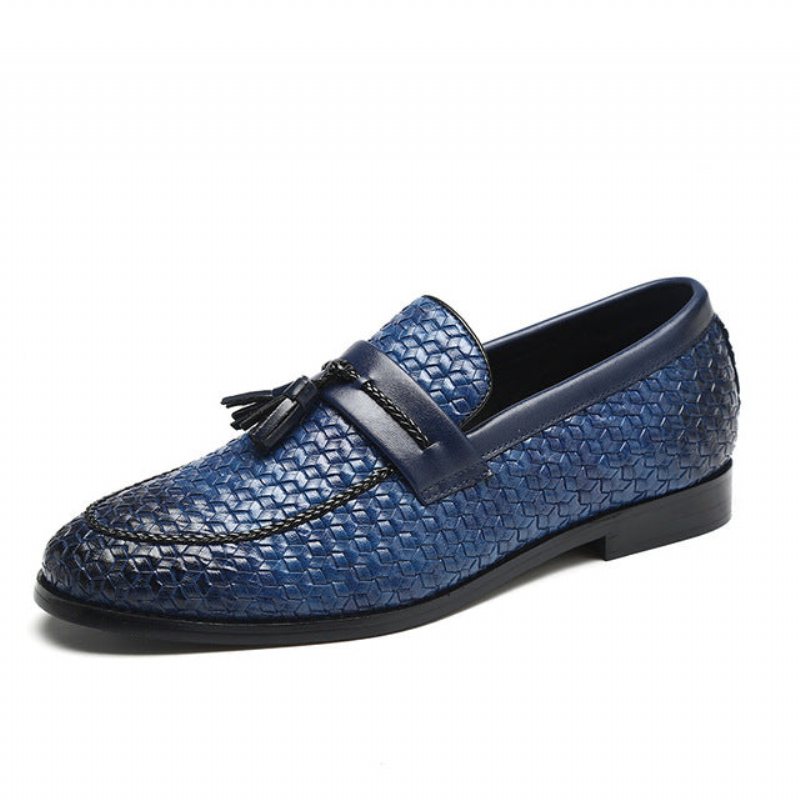 Loafers Herre Dusk Elegant Skinnspenne Bryllupssko - Blå