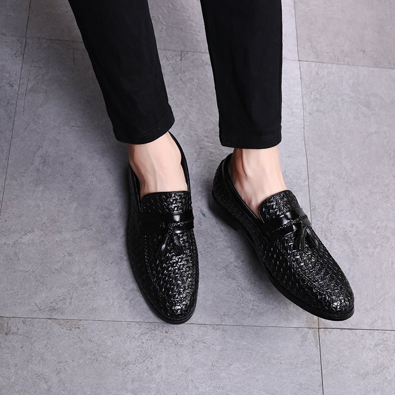 Loafers Herre Dusk Elegant Skinnspenne Bryllupssko - Svart