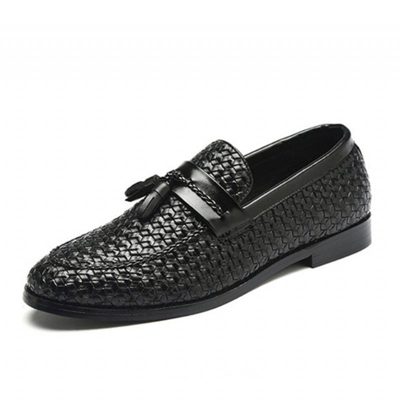 Loafers Herre Dusk Elegant Skinnspenne Bryllupssko - Svart