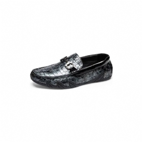 Loafers Herre Eksotiske Metalltå-slip-on-loafers