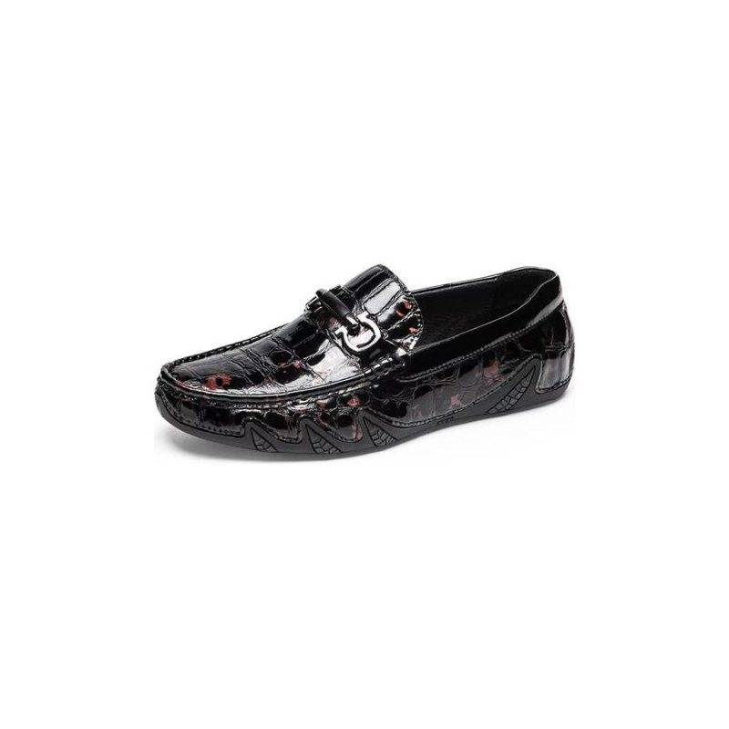 Loafers Herre Eksotiske Metalltå-slip-on-loafers - Rød