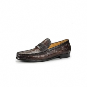 Loafers Herre Eksotiske Metalltå-slip-on-loafers