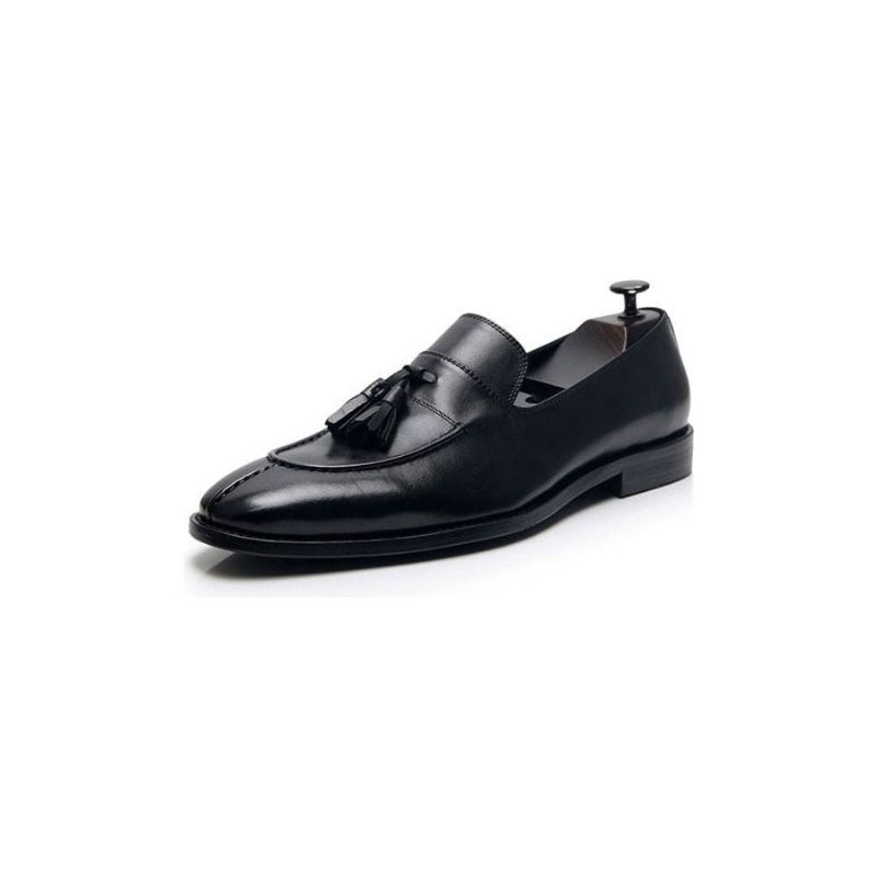 Loafers Herre Eksotiske Oxford-kjole I Skinn - Sort