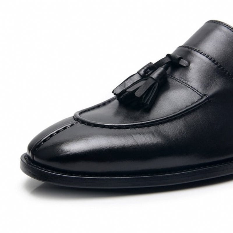 Loafers Herre Eksotiske Oxford-kjole I Skinn - Sort