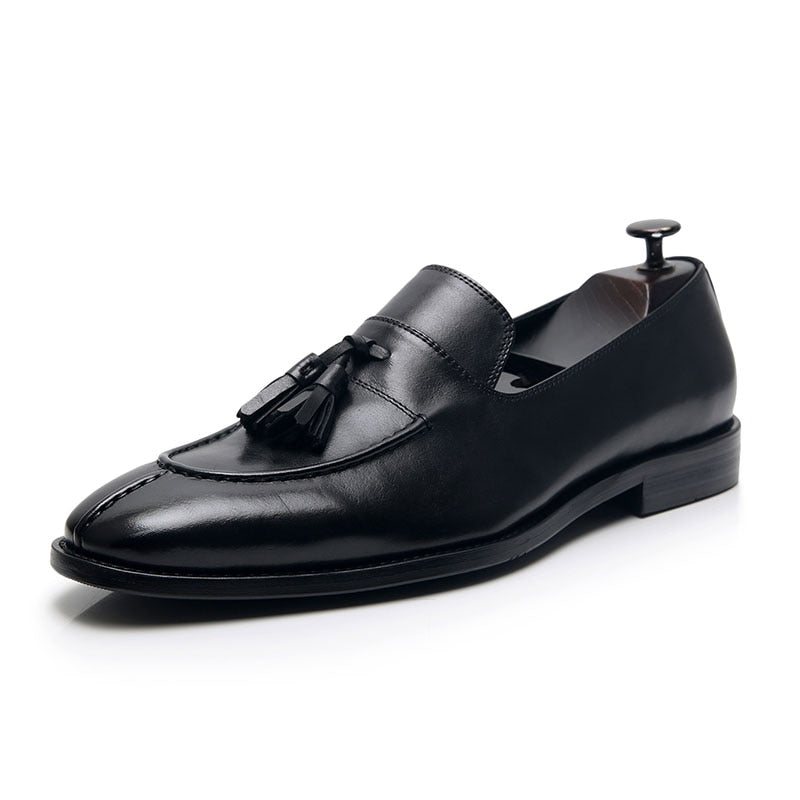 Loafers Herre Eksotiske Oxford-kjole I Skinn - Sort