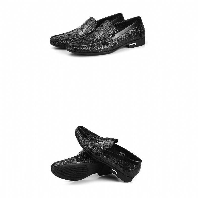 Loafers Herre Eksotiske Skinn-slip-on Uformelle - Svart