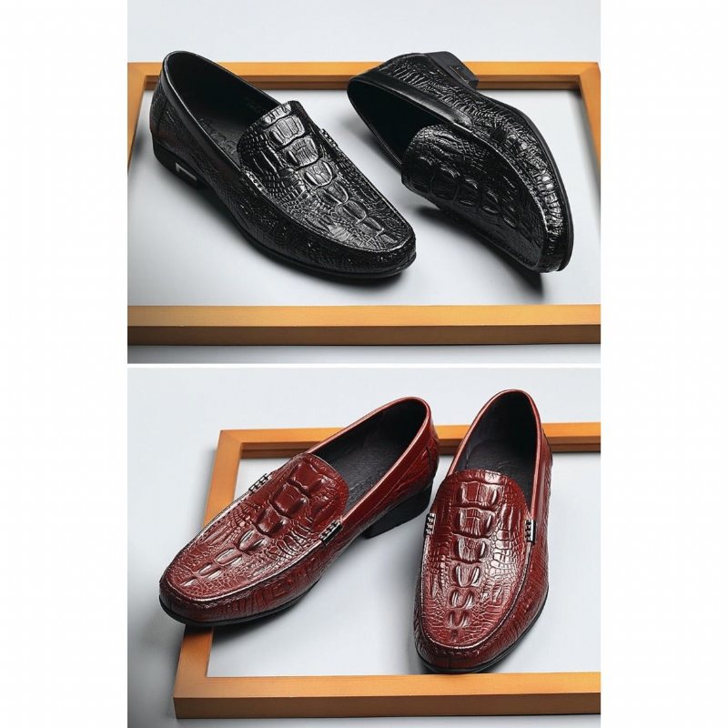 Loafers Herre Eksotiske Skinn-slip-on Uformelle - Svart