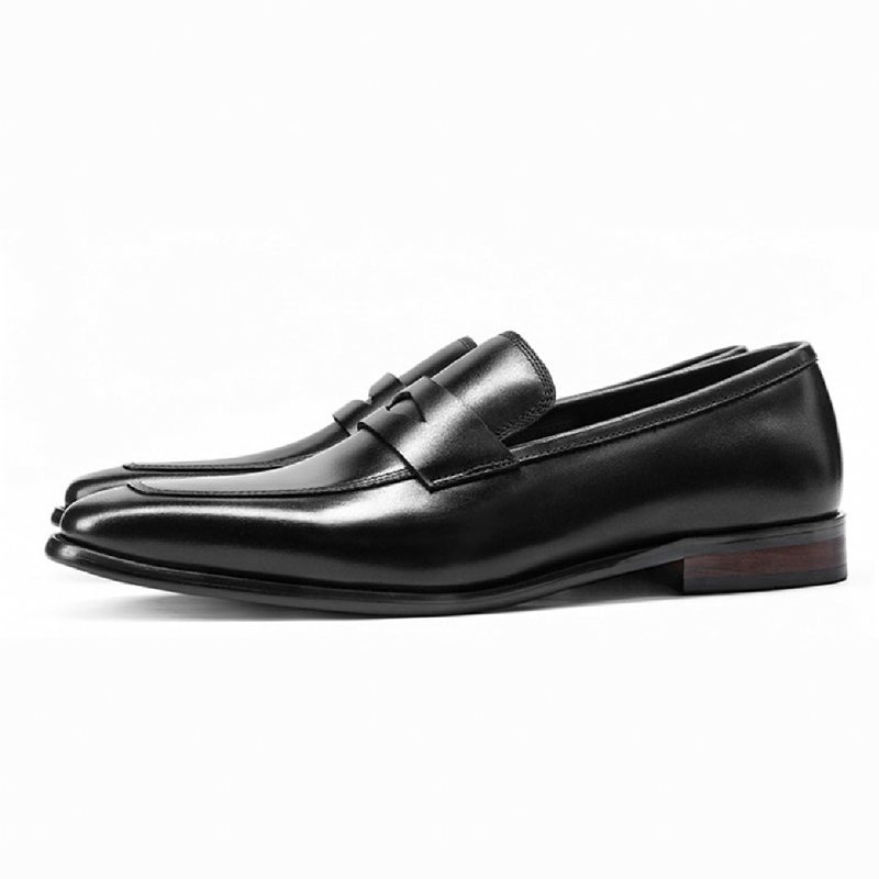 Loafers Herre Eksotiske Spisse Brogue-sko - Svart