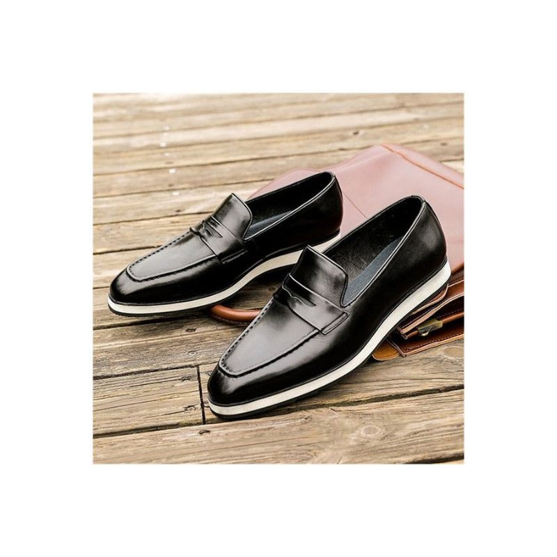 Loafers Herre Eksotiske Spisse Brogues - Sort