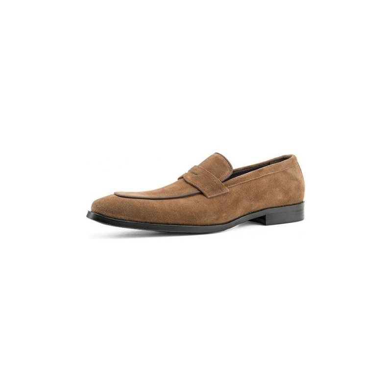 Loafers Herre Elegante Eksotiske Mønster Slip-on Brogue-sko - Kaffe